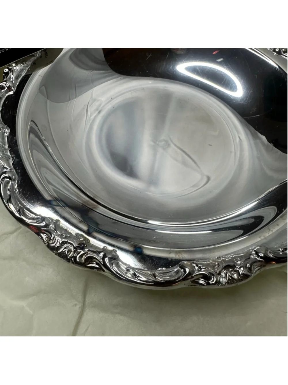 Vintage International Silver Company Silver Serveware Curved Plate